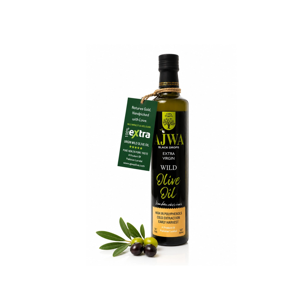 Ajwa Extra Virgin Olive Oil 250ml | Premium Cold Pressed Pure Olive Oil